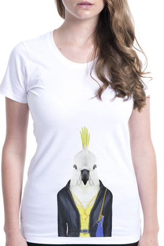 women's cockatoo t-shirt white