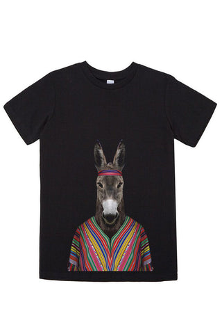 Kids Donkey T-Shirt - Kid's Tee, Black