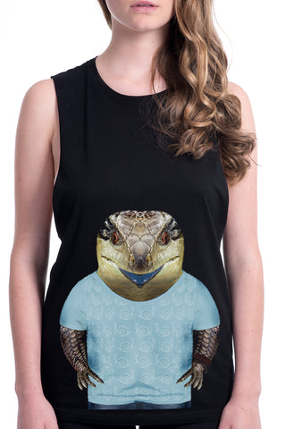 Women's Blue Tongue Lizard Tank