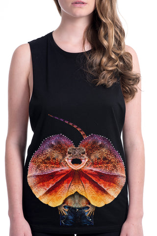 Women's Frill Neck Lizard Tank