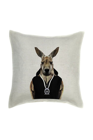 Kangaroo Cushion Cover - Linen