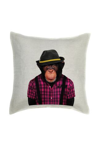 Monkey Male Cushion Cover - Linen
