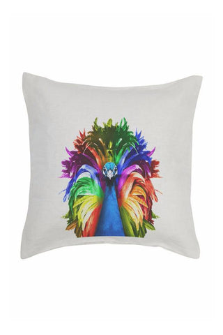 Pride Peacock Cushion Cover - Linen