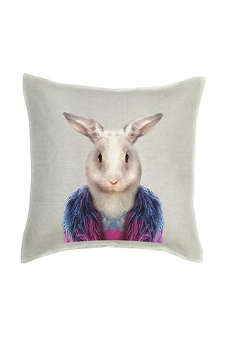 Rabbit Cushion Cover - Linen