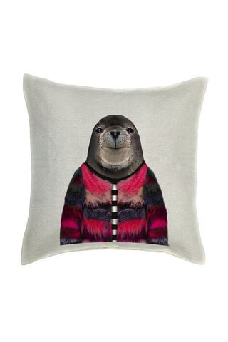 Seal Cushion Cover - Linen