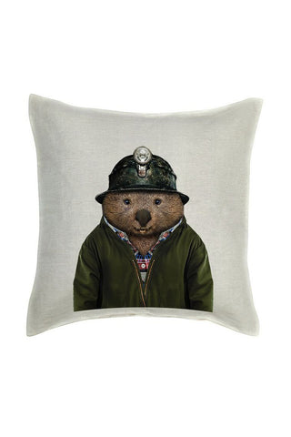 Wombat Cushion Cover - Linen